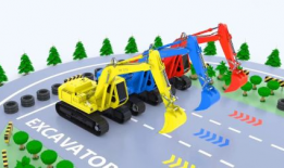 儿童挖掘机视频表演,小挖掘机手们的舞台秀